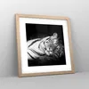 Gerahmtes Poster - Rahmen in heller Eiche - Weiß Tiger Produktbild-Vorschau 8