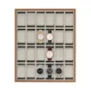 A watch organizer box with multiple compartments, containing several watches. Podgląd zdjęcia produktu