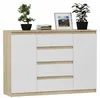 Komoda 140 cm zásuvky dveře skříňka FRAMIRE R-140-S4 mix Náhled obrázku produktu 11