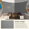 WOLTU Sonnensegel Rechteck 4x5m Grau wasserabweisend Produktbild-Vorschau 3