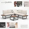 tectake® Aluminium Garten-Lounge-Set Eliar mit Produktbild-Vorschau 3