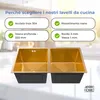 ANW HOME Lavello da cucina, lavello da incasso a doppia Anteprima dell’immagine prodotto 3