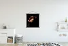 MuchoWow® Textilposter Eine Kirschblüte vor schwarzem Produktbild-Vorschau 2