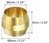 60 Stš¹ck Messing-Klemmhš¹lsen, 6mm Rohr-Au?endurchmesser Produktbild-Vorschau 1