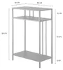 CALICOSY - Console haute en métal noir H90 cm - OLLI Voir les images du produit 9