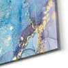 DEQORI Glasbild Echtglas 125x50 cm 'Goldene Strömung' Produktbild-Vorschau 5