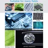 Collage of images showing various applications of a microscope. Produktbild-Vorschau
