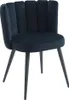 Stuhl 6er-Set - Samt & Metall - Schwarz - PRANILA von Produktbild-Vorschau 4