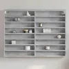 vidaXL Vitrína betonová šedá 100x8,5x75 cm materiál na bázi Náhled obrázku produktu 2