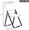 Set di 4 sedie pieghevoli Lifetime bianco 56x50x86 cm Anteprima dell’immagine prodotto 5