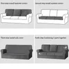 (Schwarz) 7-teiliger Stretch-Sofabezug, 3-Sitzer-Couchbezug Produktbild-Vorschau 3