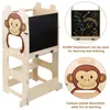 Lernturm Lernstuhl mit Kreidetafel 2 in 1 Küche Learning Produktbild-Vorschau 2