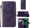 OPPO Realme 8 5G Hülle, Schmetterling Prägung Flip Leder Produktbild-Vorschau 1