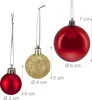 Lot de 100 boules de Noël Relaxdays, décorations de Noël, Voir les images du produit 4