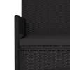 vidaXL Gartenbank 2-Sitzer mit Kissen Schwarz Poly Rattan - Produktbild-Vorschau 12