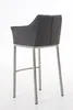 Barhocker HLO-CP1 E Stoff mit 4-Fuß Gestell  titangrau Produktbild-Vorschau 4