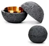 Beton Aschenbecher mit Edelstahl Abdeckung, Wohnzimmer, 12 Produktbild-Vorschau 1
