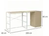 Set di 2 appendiabiti modulari KADRA 200x85cm per mansarda Anteprima dell’immagine prodotto 3