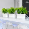 LECHUZA-Pflanzgefäß DELTA Premium 20 Weiß Hochglanz | Produktbild-Vorschau 5