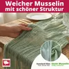 DecoHomeTextil Musselin Tischläufer 80 x 300 cm Beige Produktbild-Vorschau 3