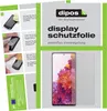 A product image showing a screen protector for a smartphone, along with installation instructions. Produktbild-Vorschau