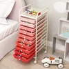 Carrello COSTWAY con 10 cassetti impilabili, carrello Anteprima dell’immagine prodotto 2