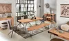 Wohnling Acacia Table console massive 120 cm avec 1 tiroir Voir les images du produit 5