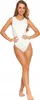 Body Da Donna A Righe Bianco Con Spalline Larghe Classic Anteprima dell’immagine prodotto 3