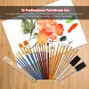 25stk Pinsel Set PaintBrushes Starter Kit enthält Taklon / Produktbild-Vorschau 8