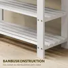 HOMCOM Schuhbank aus Bambus Schuhregal mit 2 Ablagen, Produktbild-Vorschau 7