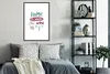 MuchoWow® MuchoWow® Gerahmtes Poster Weinzitat "Zuhause Produktbild-Vorschau 2