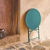 sweeek - Klappbarer Bistro-Gartentisch aus Stahl Ø 60 cm, 2 Produktbild-Vorschau 5