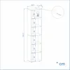 KOMTO Bücherregal 40 cm Breit, Sonoma , Bücherregal mit 6 Produktbild-Vorschau 4