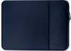 A navy blue laptop sleeve is shown flat against a white background. Anteprima dell’immagine prodotto