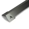 A close-up, angled view of a metal grill heat shield with a flame logo. Podgląd zdjęcia produktu