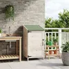 Abri de jardin vidaXL blanc 59 x 56 x 113,5 cm en bois Voir les images du produit 3