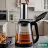 Kuketo | Glas-Teekanne 2,2 L Mit Edelstahl-Sieb – Produktbild-Vorschau 4
