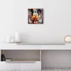 DEQOART Glasuhr 30x30 cm Zahlen 'Mickey im Farbenzauber' Produktbild-Vorschau 3
