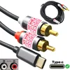 USB-C auf 2x RCA Cinch Audio Kabel kompatibel mit Samsung Produktbild-Vorschau 1
