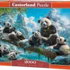 Castorland Puzzel Winterpret Panda's - 2000-delige puzzel Productafbeelding-voorbeeld 3
