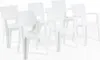 lot de 6 chaises en polypropylène monobloc, empilables avec Voir les images du produit 1