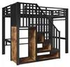 Hoogslaper 90x200 cm met opbergtrap, LED-verlichting en Productafbeelding-voorbeeld 15