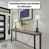 IvoQ Industriële Sidetable - Consoletafel Hout & Metaal - Productafbeelding-voorbeeld 3