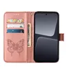 Lederhülle für Xiaomi 13 Pro Schmetterling Prägung Flip Produktbild-Vorschau 4
