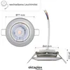 3er Set Oktaplex Einbaustrahler inkl. LED Modul 3.000K Produktbild-Vorschau 5