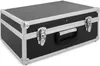 A black and silver tool case is shown from a slightly elevated side angle on a white background. Produktbild-Vorschau