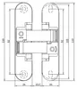 Cerniera a scomparsa Anselmi AN1503D - cerniera a scomparsa Anteprima dell’immagine prodotto 2