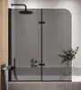 Badewanne Austin Schwarz Grauglass 5mm mit Nanobeschichtung Produktbild-Vorschau 5