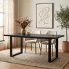 Esstisch LESINA 160 x 80 cm, Schwarz - Robuster Produktbild-Vorschau 1