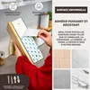 Porte-rouleau de cuisine eluno avec tablette en bambou pour Voir les images du produit 4
